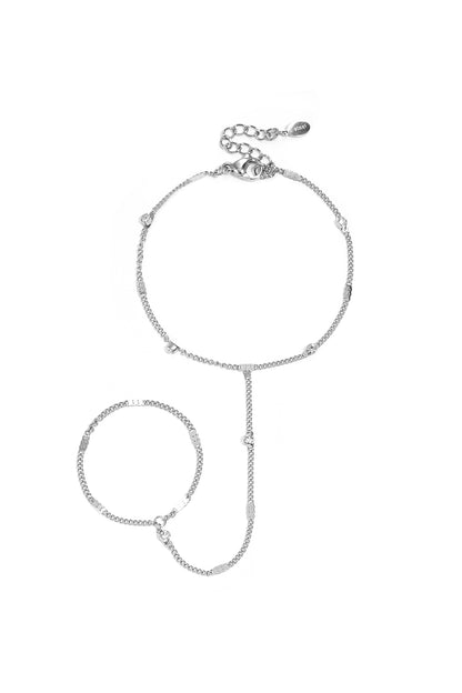 Hand chain with stones